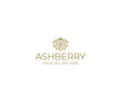 Ashberry Logo Template. Rowanberry Line Elegant Vector Design. Berry Illustration
