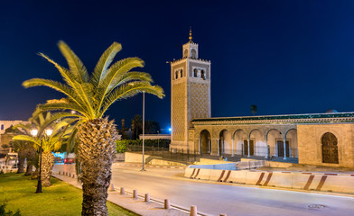 Sticker - Kasbah Mosque, a historic monument in Tunis. Tunisia, North Africa