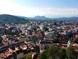 Panoramablick über das Zentrum von Ljubljana