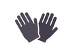 © mchlskhrv - Protection working gloves flat icon. Hand safety gloves sign. Vector illustration
