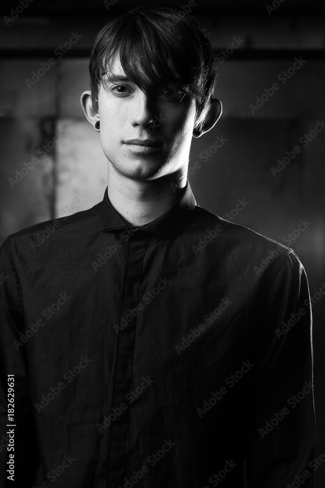 Half naked sexy boy with tattoo Stock Photo Adobe Stock