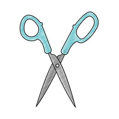 Sticker - Isolated scissor design