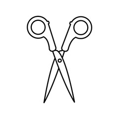 Sticker - Isolated scissor design