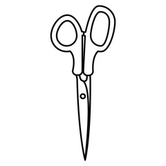 Sticker - Isolated scissor design