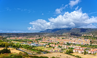 Sticker - Bosa Stadt Sardinien Insel  Landschaft