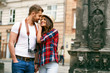© puhhha - Tourist Couple Traveling And Enjoying Architecture