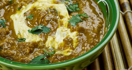 Canvas Print -  Creamy Indian Black Lentil Dal