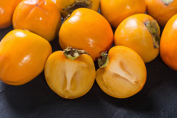 Wall Mural - Delicious ripe persimmon fruit