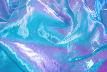 Purple And Turquoise Iridescent Fabric.