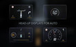 © afendikoff - Modern head up display and elements for it. HUD interface. Vector Illustration.