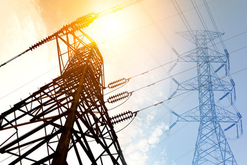 Wall Mural - high voltage post or high voltage tower