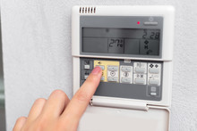 Air Conditioner Remote Control In A Hotel Room
