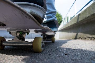 Skateboarding Downhill