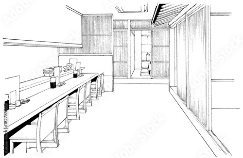漫画風ペン画イラスト 店舗 居酒屋 Stock Illustration Adobe Stock 漫画風ペン画イラスト 店舗 居酒屋 Stock Illustration Adobe Stock