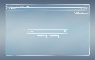 Website page sketch illustration