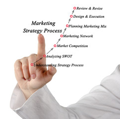 Canvas Print - Marketing Strategy Process