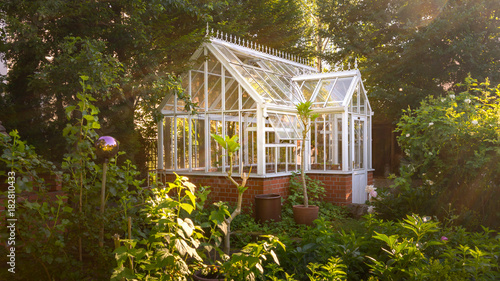 Gewachshaus Im Englischen Garten Stil Buy This Stock Photo And