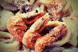 © ChiccoDodiFC - three shrimp and other fried fish and seafood in the fish restau