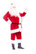 © Mediaphotos - Portrait of Christmas character Santa Claus in traditional costume on white background
