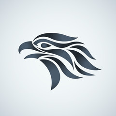 Sticker - Hawk vector logo icon illustration