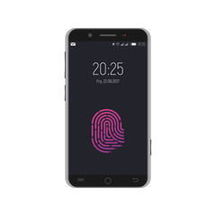 Smartphone with locked screen