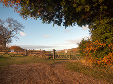 Farmland Countryside Path Trail Track Farm Fence Sign Private Land