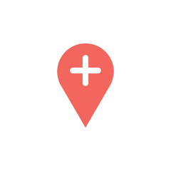 Location icon. Vector illustration.