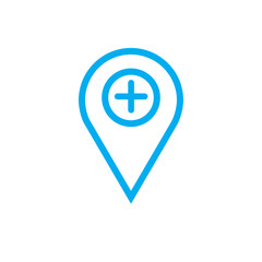 Location icon. Vector illustration.