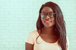 © fotofabrika - beautiful female african american university student portrait
