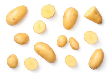 Potatoes Isolated on White Background