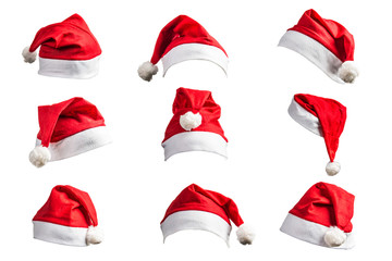 christmas hat on white background