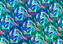 Birds-tapestry-jungle