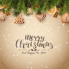 Wall Mural - traditional christmas background