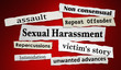 © iQoncept - Sexual Harassment News Headlines Breaking Stories 3d Illustration