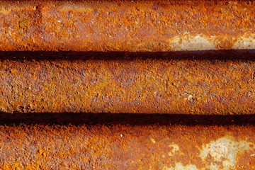 old metal iron rust texture. Brown background.