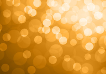 Wall Mural - Abstract gold light bokeh background vector illustration.