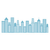 Fototapeta Miasto - cityscape buildings isolated icon vector illustration design