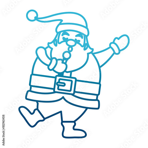 Funny Santa Claus Cartoon Icon Vector Illustration Graphic