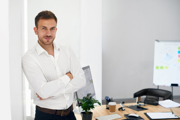 Portrait Of Business Man In Office