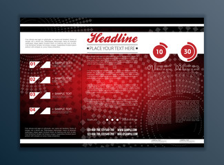 Wall Mural - Modern Vector abstract brochure, report or flyer design template