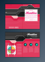 Wall Mural - Modern Vector abstract brochure, report or flyer design template