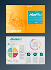 Wall Mural - Modern Vector abstract brochure, report or flyer design template