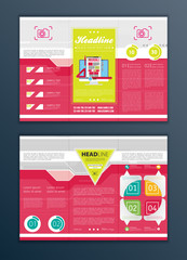 Wall Mural - Modern Vector abstract brochure, report or flyer design template