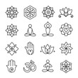Yoga and Meditation Icons 02