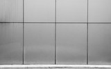 Luxury meatl tiles wall at modern building