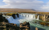 Fototapeta Tęcza - Godafoss waterfall in Iceland