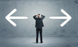 © ra2 studio - Confused business person choosing the way