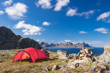 Camping in Vesterålen, Norway.