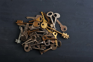 keys to the locks piled up in a big pile