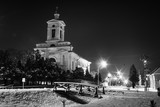 Fototapeta Na drzwi - night winter in Padina